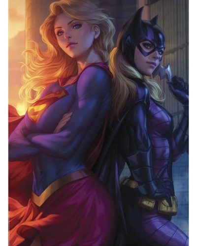 DC Comics Fine Art Print Supergirl & Batgirl 61 x 46 cm – unframed