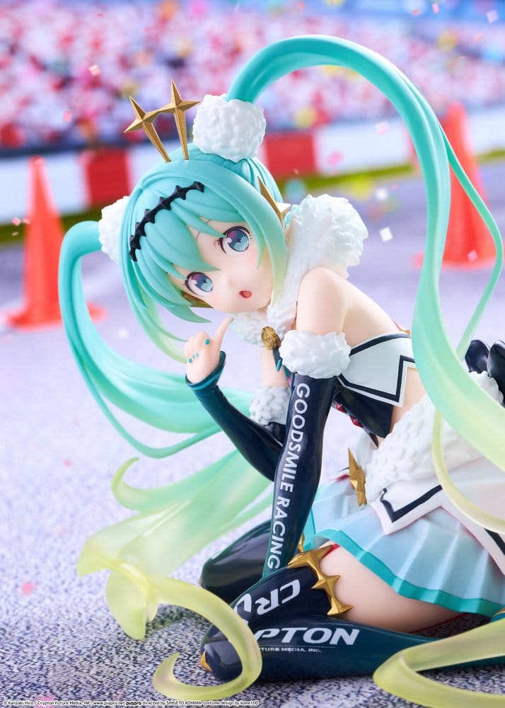 Hatsune Miku Taito Kuji PVC Figure Racing Miku 2018 Ver. Round 8 13 cm - Bild 7