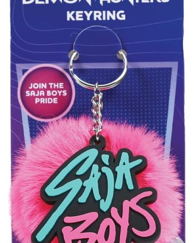 KPop Demon Hunters Pom Pom Keychain Saja Boys