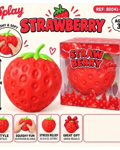 Squishy Strawberry stress-relief 13cm