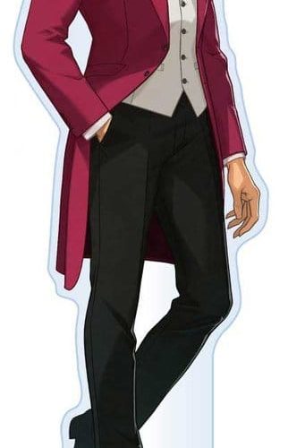 Ace Attorney 25th Anniversary Acrylic Stand Miles Edgeworth Main Visual 13–15 cm