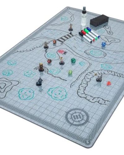 Enhance Tabletop Grid Mat Deluxe RPG Campaign Kit Stone