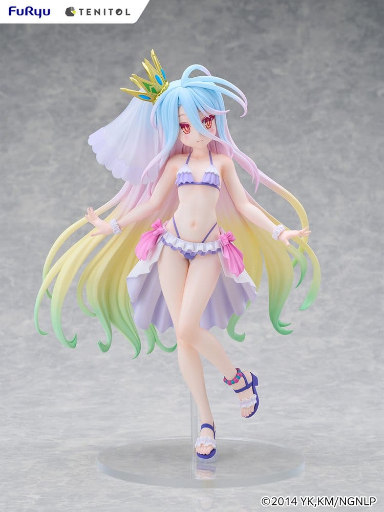 No Game No Life Tenitol Tall PVC Figure Shiro swimwear dress Ver. 29 cm - Bild 4