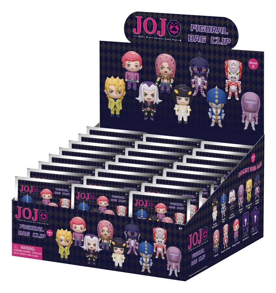 JoJo´s Bizarre Adventure 3D PVC Bag Clips Series 2 Blind Bag Display (24)