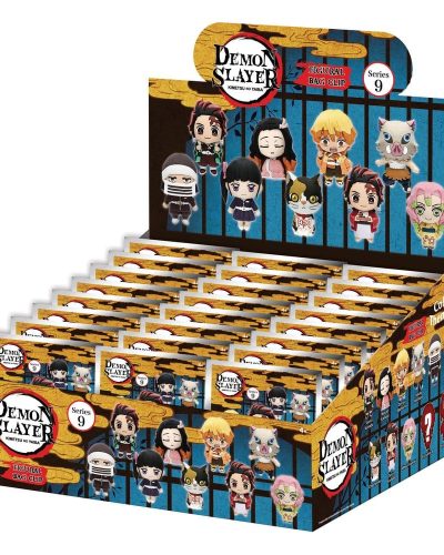 Demon Slayer: Kimetsu no Yaiba 3D PVC Bag Clips Series 9 Blind Bag Display (24)