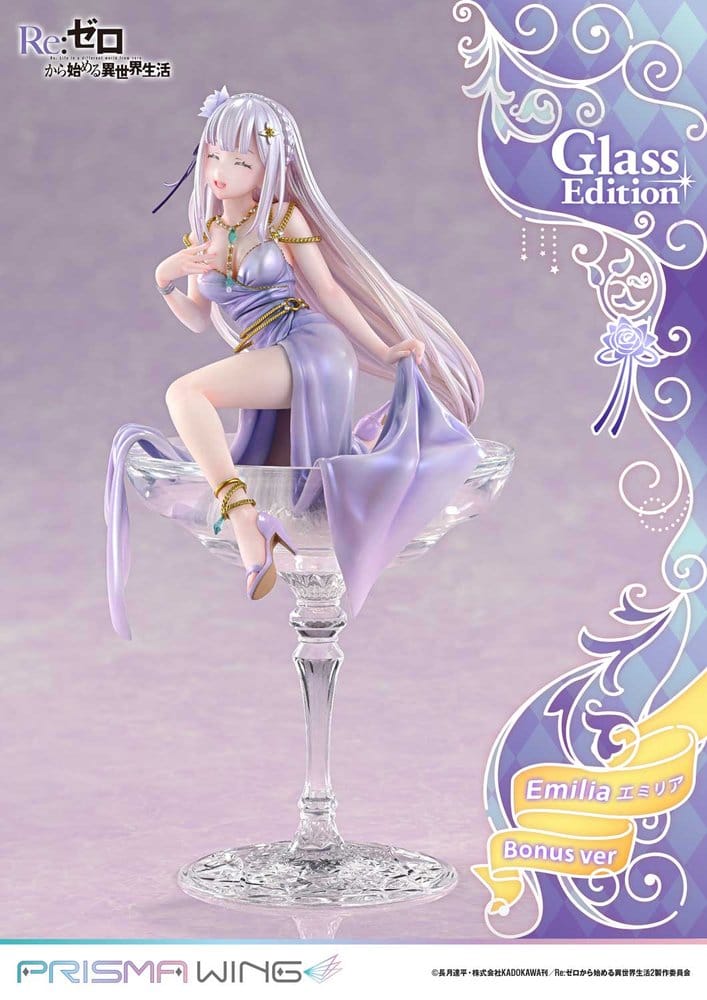 Re:Zero Prisma Wing Statue 1/7 Emilia Glass Edition Bonus Version 29 cm - Bild 7