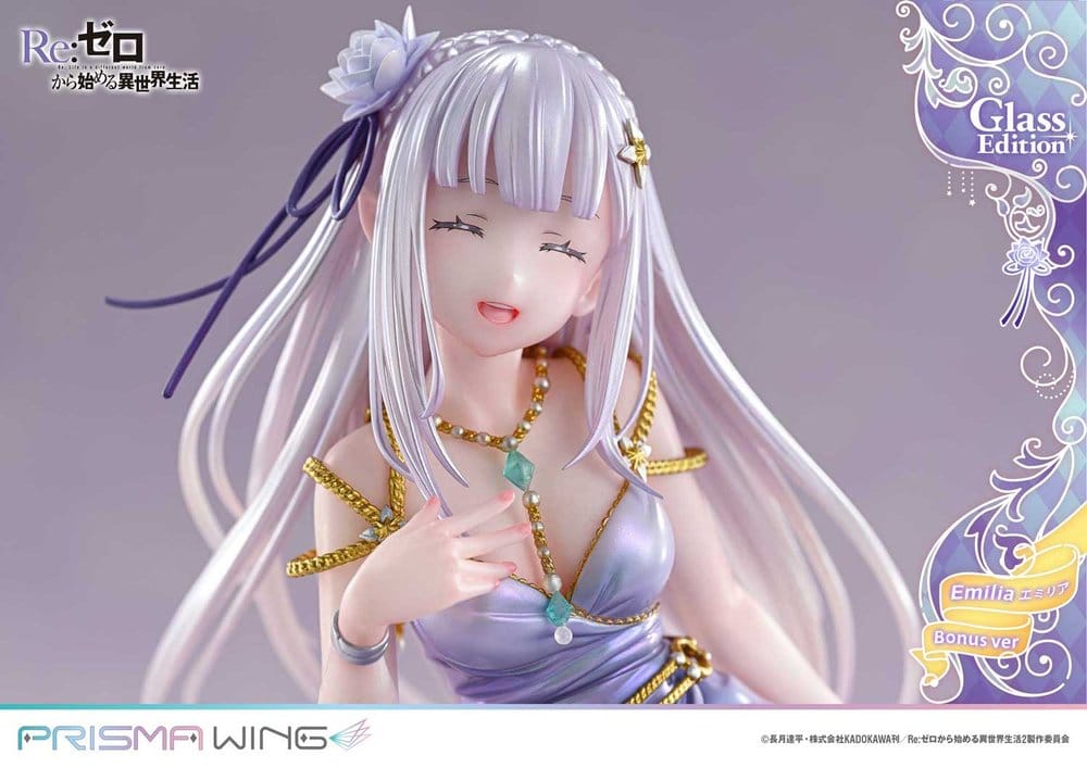 Re:Zero Prisma Wing Statue 1/7 Emilia Glass Edition Bonus Version 29 cm - Bild 9