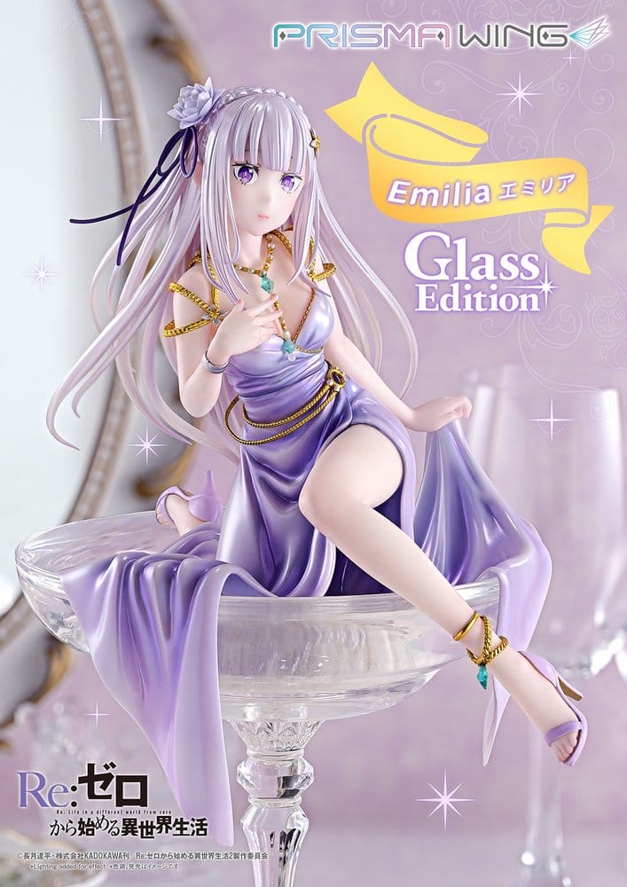 Re:Zero Prisma Wing Statue 1/7 Emilia Glass Edition Bonus Version 29 cm - Bild 11