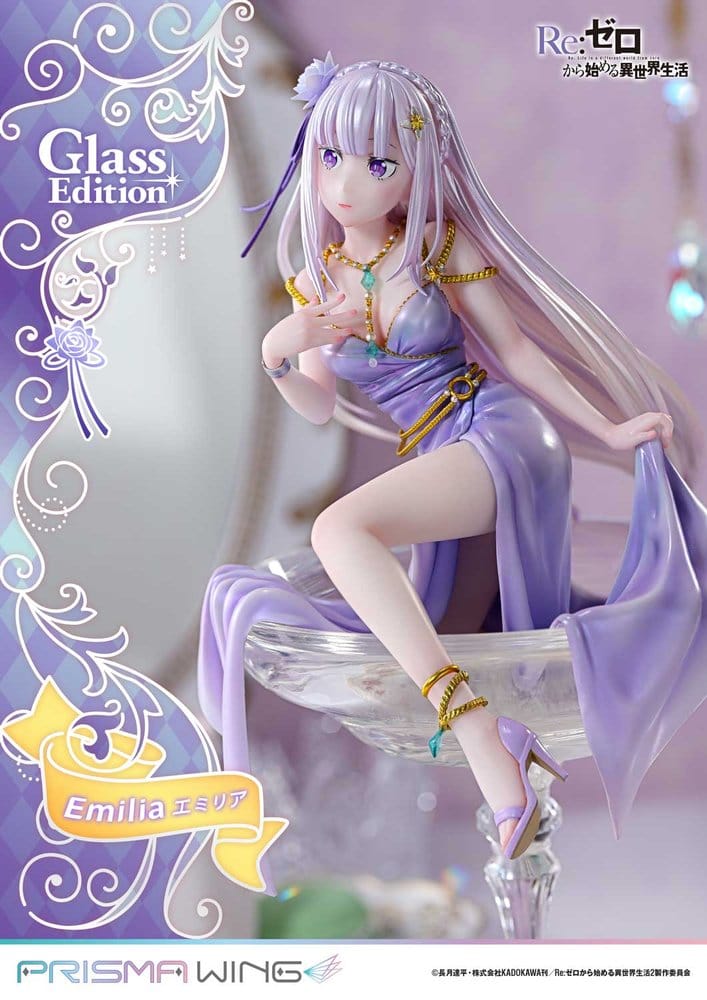 Re:Zero Prisma Wing Statue 1/7 Emilia Glass Edition Bonus Version 29 cm - Bild 12
