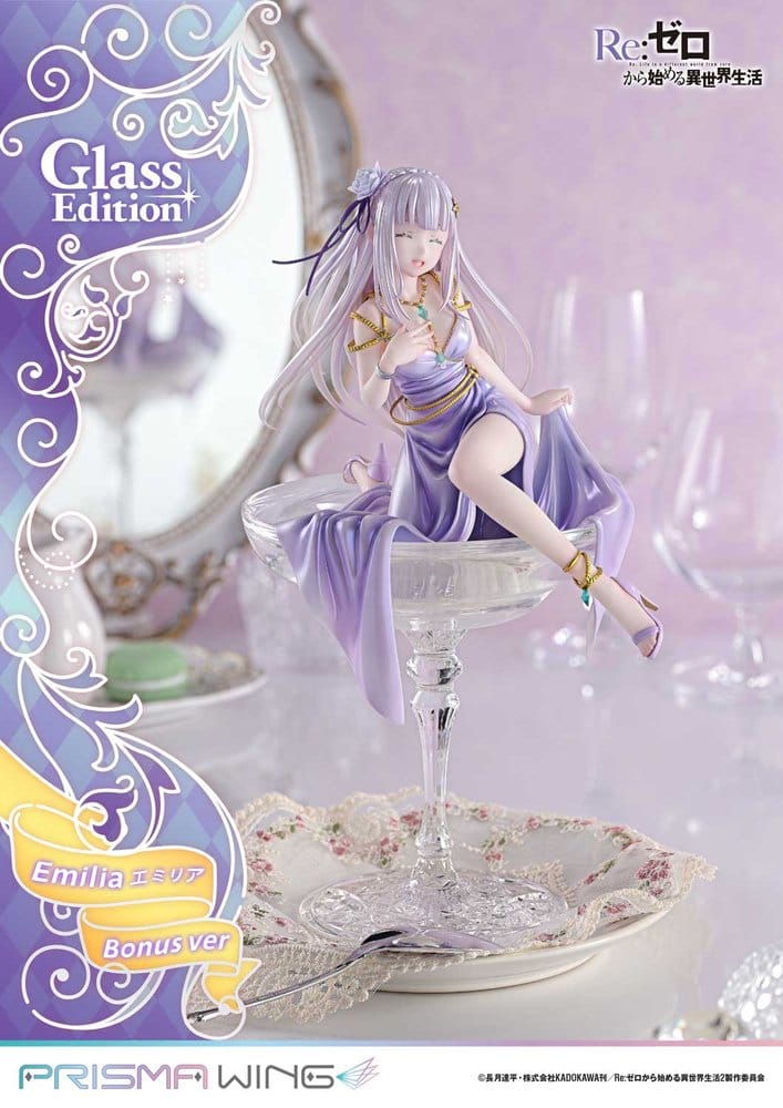 Re:Zero Prisma Wing Statue 1/7 Emilia Glass Edition Bonus Version 29 cm - Bild 15