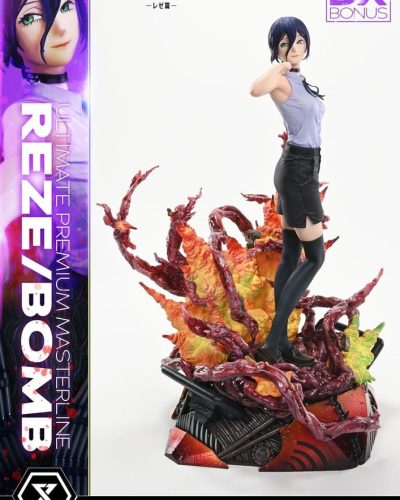 Chainsaw Man Ultimate Premium Masterline Series Statue 1/4 The Movie: Reze Arc REZE/BOMB DX Bonus Version 56 cm