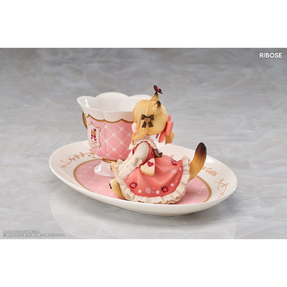 Original Character DLC Series PVC Figure Tea Time Cats Orange Cat 10 cm - Bild 3