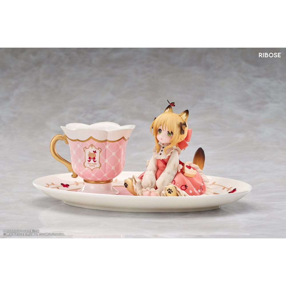 Original Character DLC Series PVC Figure Tea Time Cats Orange Cat 10 cm - Bild 6