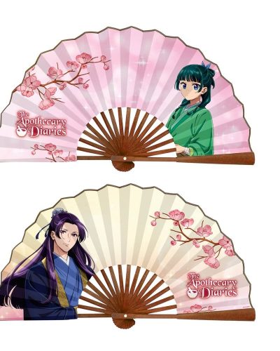 The Apothecary Diaries Japanese Bamboo Fan Maomao & Jinshi