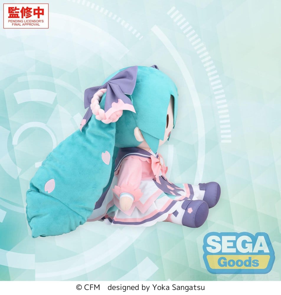 Character Vocal Series 01: Hatsune Miku Fuwa Petit Plush Figure Hatsune Miku New Semester Plush LL 40 cm - Image 3